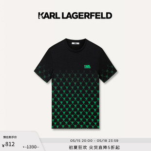 新款 T恤老佛爷男 logo印花短袖 LAGERFELD卡尔拉格斐2024夏季 KARL