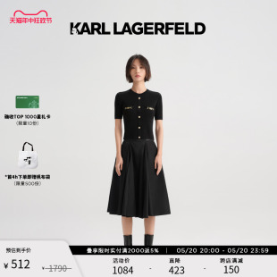 女士短袖 套头针织衫 LAGERFELD卡尔拉格斐春夏新款 KARL 老佛爷