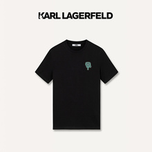 KARL钉珠短袖 新款 T恤男老佛爷 LAGERFELD卡尔拉格斐2024夏季 KARL