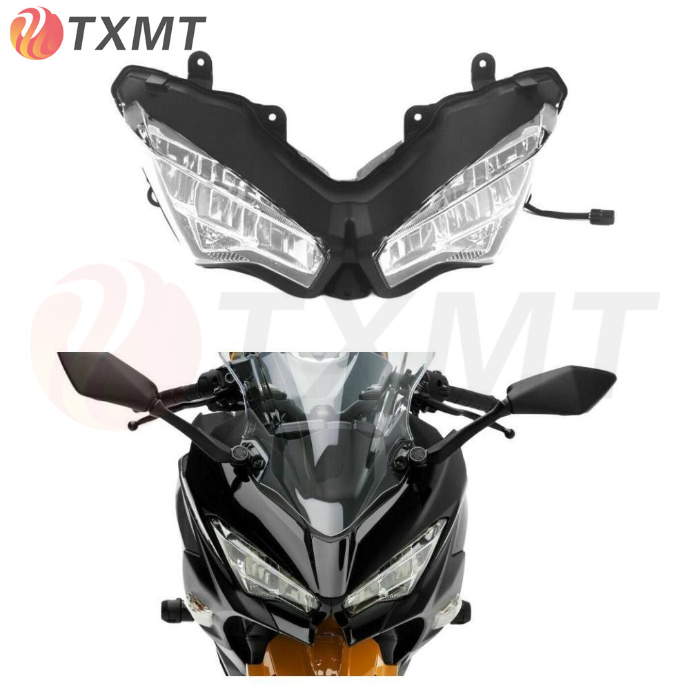 适用川崎 忍者400 NINJA400 18-20-21-23年 LED大灯总成 车头大灯