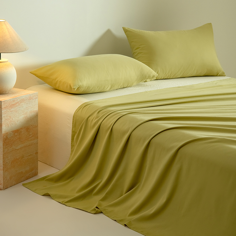 2025新款A类全棉贡缎磨毛单床单被套纯棉床笠枕头套