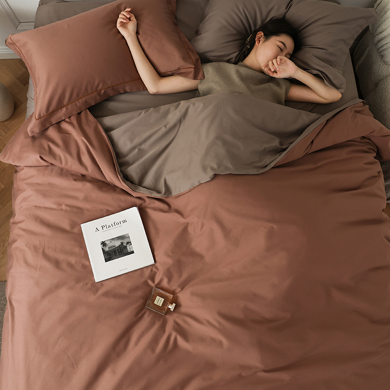 a类母婴级100支新疆长绒棉床上四件套磨毛全棉床单被套纯棉床笠品