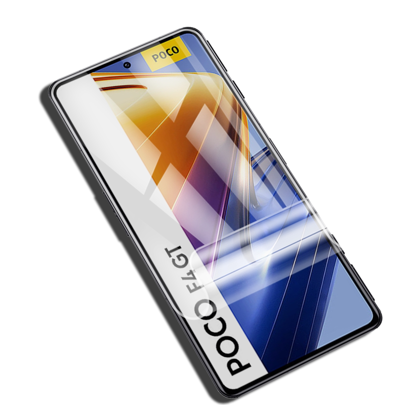 适用小米POCO F4/F4GT/F3/F3GT水凝膜F2Pro防爆量子膜4G/5G手机全屏高清抗指纹护眼防蓝光保护软贴