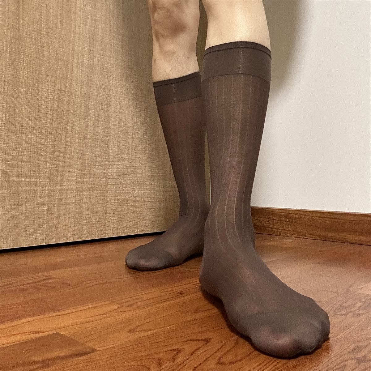 咖啡色丝袜宽条纹锦纶商务丝袜男士超薄性感透气正装通勤上班长袜,女士内衣/男士内衣/家居服,长筒袜,淘宝优惠券,粉丝福利购,淘宝优惠卷