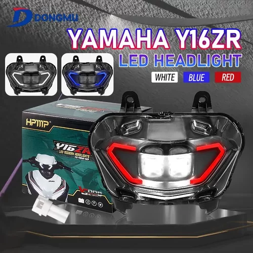 适用于雅马哈ECITER155 Y16ZR LED大灯 摩托车大灯带天使眼