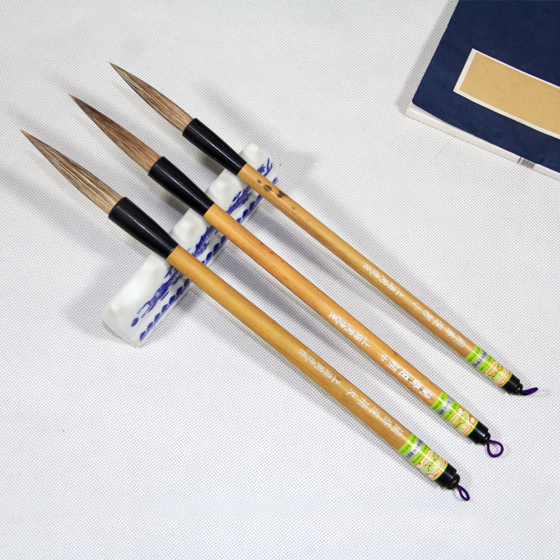 正品上海周虎臣毛笔(兰斋选颖)大楷斗笔联笔石獾羊毫兼毫楷书行草