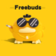 呆萌可达鸭适用华为FreebudsPro3代保护套freebudspro2保护壳4i硅胶软壳5i套freebuds4代保护套创意卡通buds