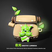 夜光呀哈哈背包适用airpods4代保护套airpodspro二代苹果蓝牙耳机保护壳airpodspro3代硅胶软三代充电盒ipod