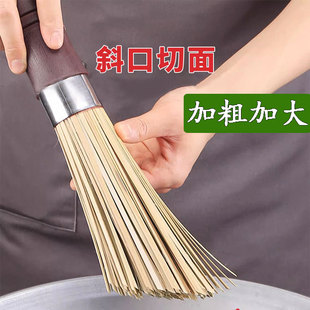 大号竹锅刷商用天然刷帚刷把厨房大饭店专用清洁老式洗锅刷锅刷子