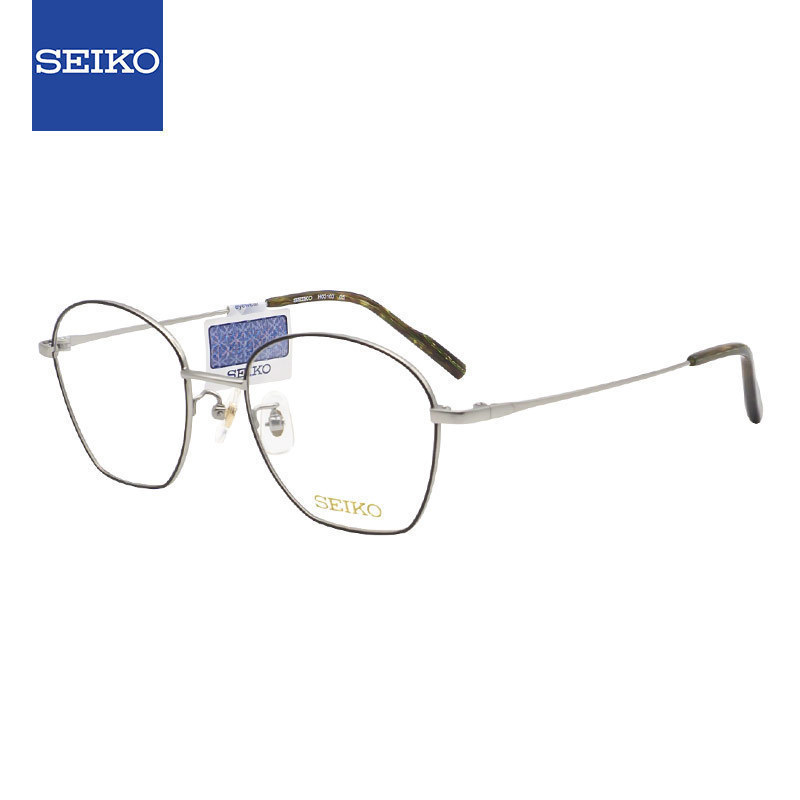 精工男女款全框钛材眼镜框