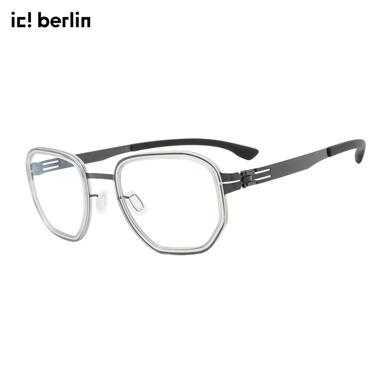 ic!berlin男性薄钢眼镜架