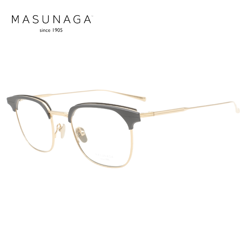 MASUNAGA增永眼镜架眉框时尚钛近视眼镜框St MARKS