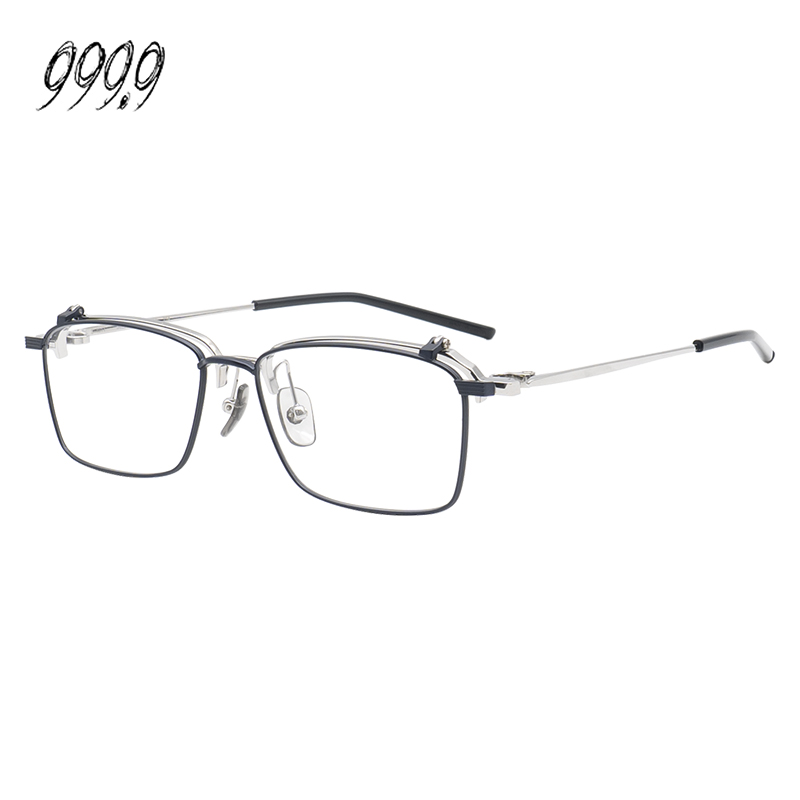 FOUR NINES 999.9眼镜框男轻奢方框近视眼镜架 S-401T