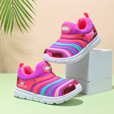 儿童毛毛虫鞋一脚蹬透气