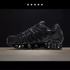 【Zhen Shu】Men's Shoes Classic Air-Cushioned Running Shoes Retro Air-Cushioned Shoes Men's All-Black Comfortable Casual Sports Shoes