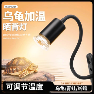 乌龟晒背灯爬宠促补钙保温灯可调光谱太阳灯uvb+uva龟缸爬宠专用