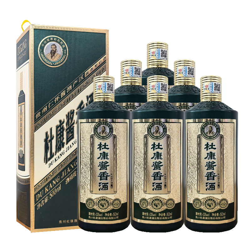 杜康酱香酒玉典53度500mL6瓶