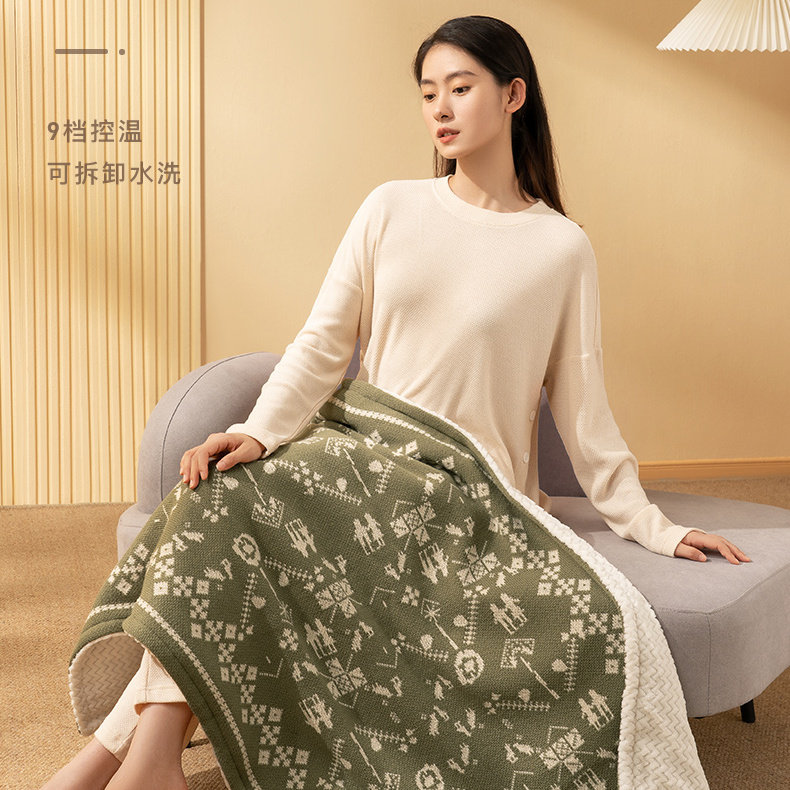forestlife电热毯盖腿单人办公室加热毯子暖身毯发热毛毯电褥子