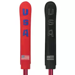 Golf Pointing Stick Cover Usa Direction Stick Cover Pu Leather Positioning Stick Practice Stick Baseball Club Protective Cap Cover