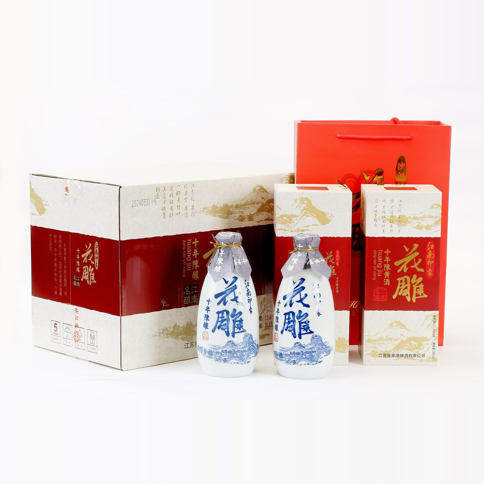 沙洲优黄苏州特产500ML*6瓶装