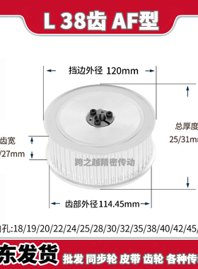 ECB/HPLA现货L38齿槽宽21/27AF免键胀紧套L同步轮涨套内孔18-50mm