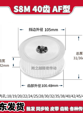 ECFS8M40齿宽27/32免键轴衬250同步轮AF型300胀紧涨套内孔18-50mm