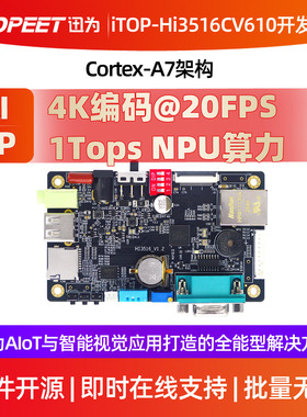 迅为iTOP-Hi3516CV610开发板海思安防监控1Tops算力AI智能视觉