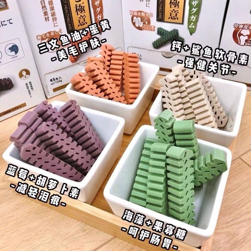 丹特医生磨牙棒45支鲨鱼骨洁齿棒狗狗牙齿清洁去口臭咬胶洁牙零食