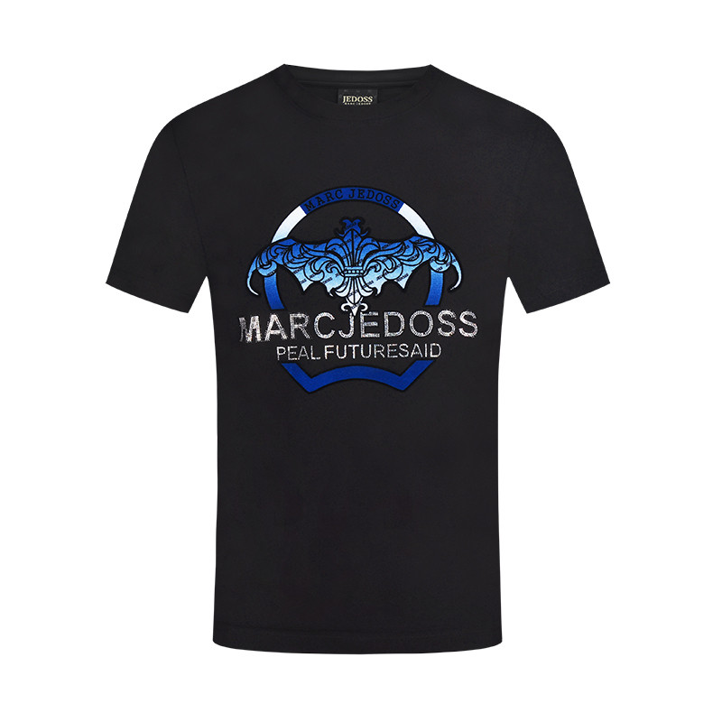 JEDOSS/爵迪斯男装春夏专柜新款经典LOGO渐变蓝短袖T恤BZ089