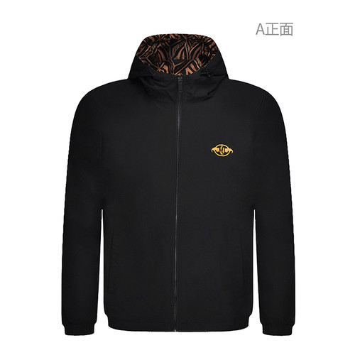 JEDOSS/爵迪斯男装秋冬新款印花双面可穿修身夹克外套AD135