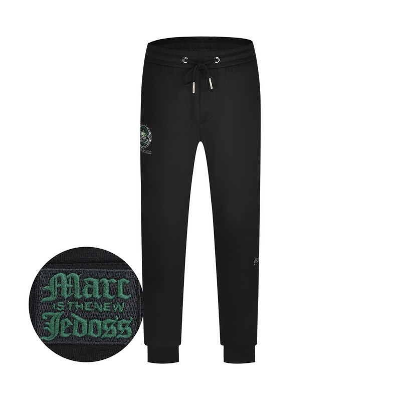 JEDOSS/爵迪斯男装2025秋冬新款简约章仔刺绣烫钻针织裤HM758ZH