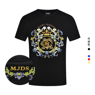 花卉印花烫钻刺绣短袖 JEDOSS 新款 夏季 T恤MG551AM 爵迪斯男装