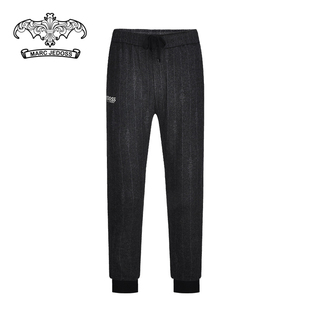 灰色羊毛呢子束脚针织裤 男士 180 爵迪斯秋冬专柜同步新款 JEDOSS