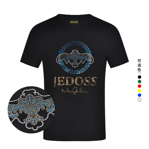 烫钻修身短袖JEDOSS/爵迪斯