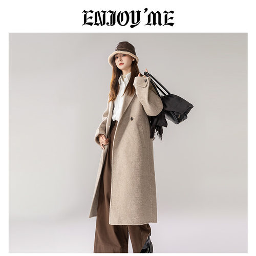 ENJOYME法式气质双面羊绒大衣