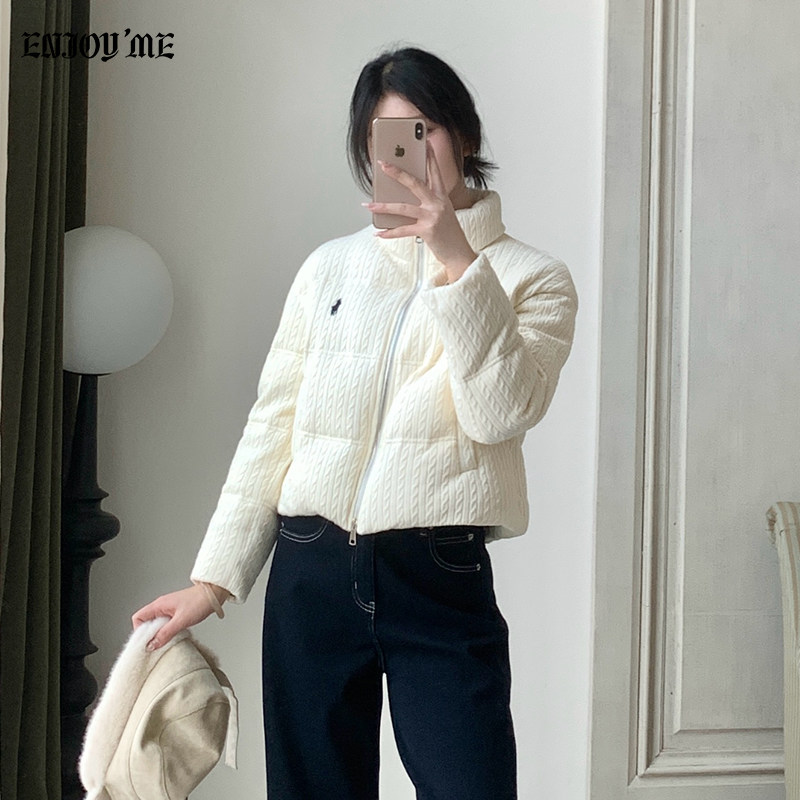 ENJOY商场同款韩版立领羽绒服女短款冬季新款保暖加厚面包服外套,女装/女士精品,羽绒服,淘宝优惠券,粉丝福利购,淘宝优惠卷