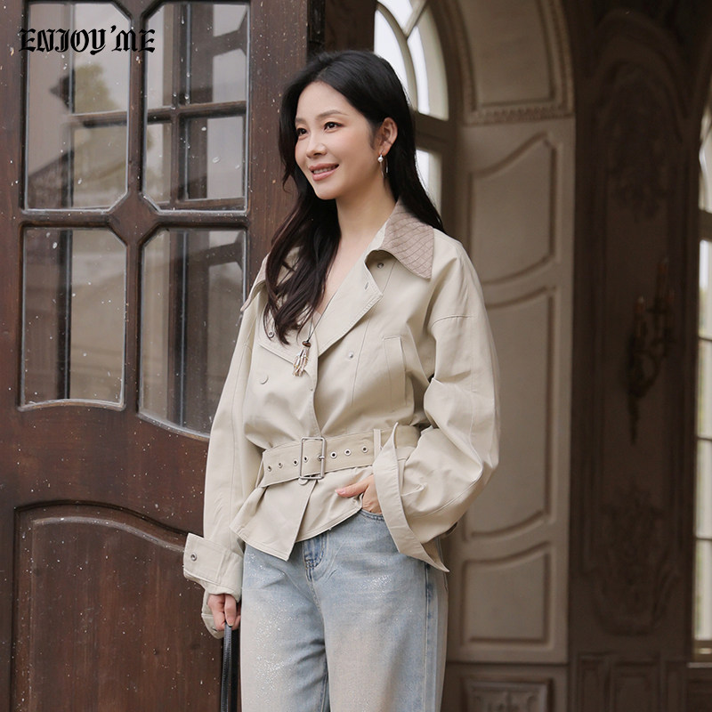 ENJOYME通勤收腰显瘦短外套女