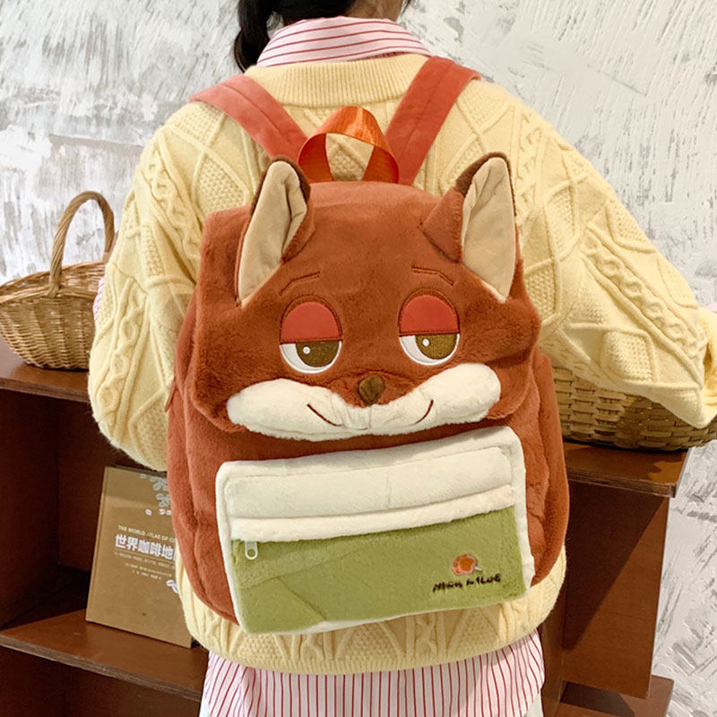 可爱卡通书包少女刺绣玩偶双肩包