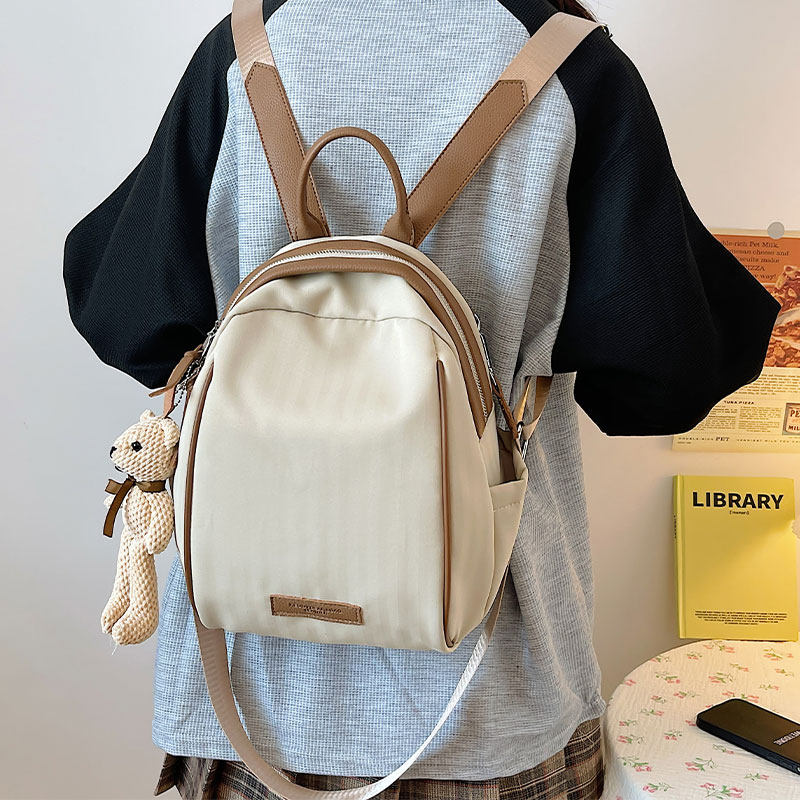 日系ins风小号书包妈咪包外出逛街轻便休闲小背包夏季旅行双肩包