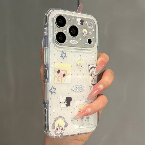 适用opporeno15/14/13手机壳Reno12野有上秋11/10/9/8/7/3/6pro卡通可爱少女5k超火Ace2卡通renoace新款4se壳