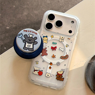 3pro磁吸支架R17r15网红超火R11s磨砂r9t卡通可爱简约plus高级m新 6枫叶小狗5 适用oppofindx9手机壳Findx8