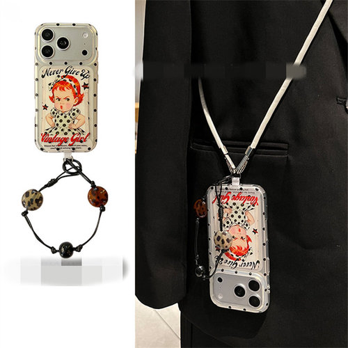 适用魅族21note手机壳20classic嘟嘴女孩meizu22琥珀手链斜挎18x网红超火17pro小众高级16th卡通可爱时尚plus
