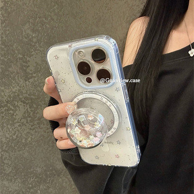 适用三星s26s25手机壳s24s23s22s21+彩星星s20fe摇摇乐磁吸支架note20ultra网红超火卡通s9s8plus高级U新N10