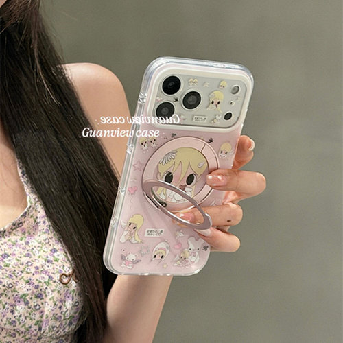 适用红米note15/14手机壳turbo5/4/3野有上秋13/12/11/10旋转折叠支架k90k80k70k60k50k40k30k20卡通9/8/7E