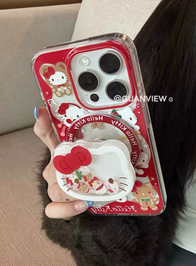 适用oppoA58手机壳A1A2A3A5A6pro雪人kt磁吸a97a96a93a92s摇摇乐支架a55a57a53A72a79a77秋冬a32A11红色A35新