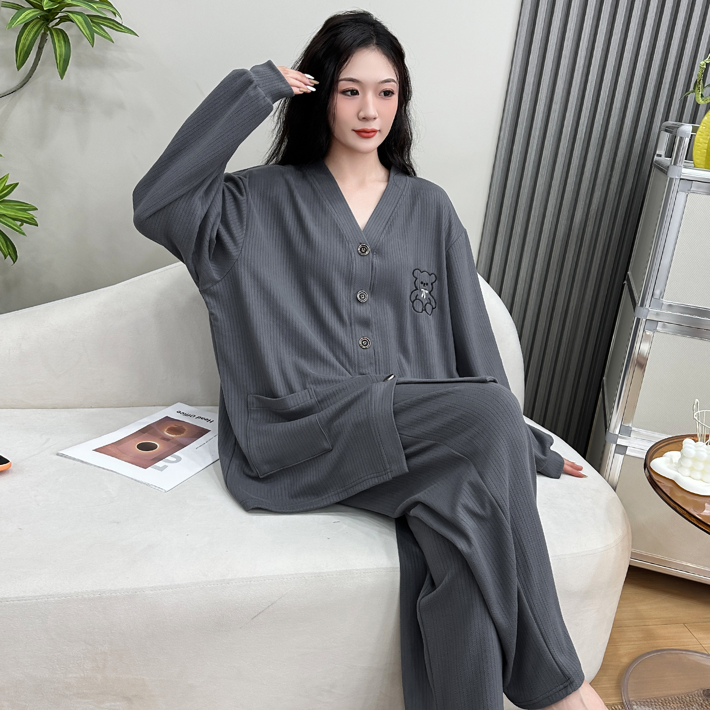 哲境女200斤保暖舒适睡衣大码