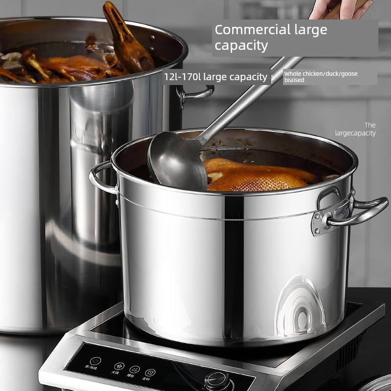 菜籽油桶20斤不锈钢高锅家用储米桶密封50斤装10猪油罐带盖子大容