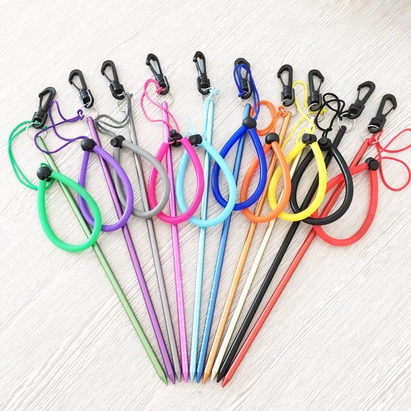 潜水叮叮棒彩色水下探棒敲瓶器高级实心铝合金防腐蚀非空心