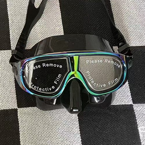专业自由潜面镜 硅胶潜水镜低容积防雾面罩游泳浮潜自由潜水装备
