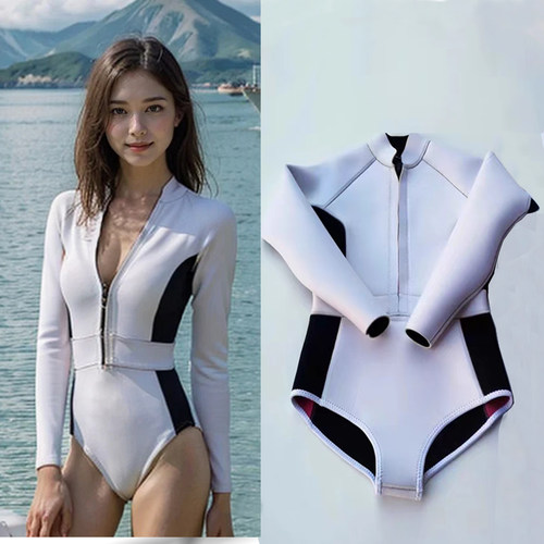 韩版网红连体潜水服防晒保暖